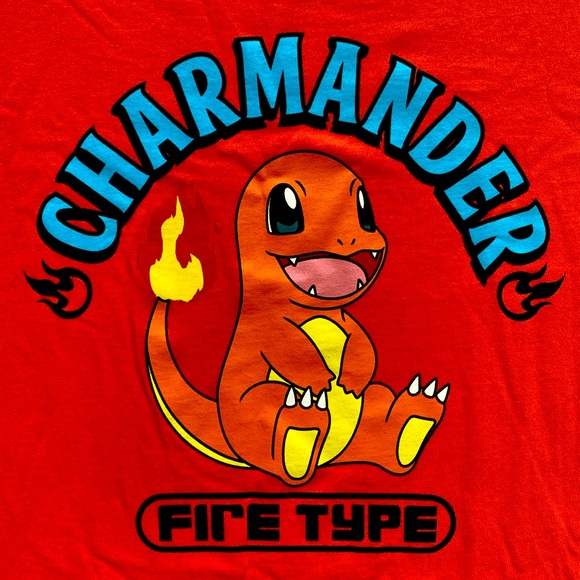 Charmander "Fire Type" Pokemon Graphic T-Shirt - Size Extra Large XL - NWT - Picture 2 of 3
